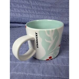 Starbucks 2018 Holiday Holly Berry Mug 12oz Ceramic Coffee Tea Cup Christmas